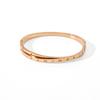 Pulsera coreana de números romanos transfronteriza con diamante en stock al por mayor de acero inoxidable no se decolora fácilmente joyería de moda simple