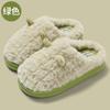 Chinelos de Algodão Femininos para Outono e Inverno, Chinelos Peludos Quentes para Casa, Chinelos de Algodão com Solado Grosso, Atacado Feminino de Outono e Inverno