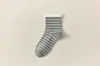 Calcetines Nuevos para Mujer Rayados Otoño e Invierno Estilo Nuevo de Media Pantorrilla Coreanos Colores Básicos College Rayas Finas Calcetines con Volantes Calcetines de Estudiante
