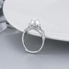 Anillo de Perlas Transfronterizo de Comercio Exterior para Mujer Plata 925 Seiko Retro de Alta Gama Ajustable DIY Soporte para Anillo Semiterminado