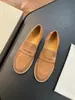 Sapatos Loafer Slip-On Novos de Camurça de Marca Estrangeira Bc, Sapatos Rasos de Couro Confortáveis para Homens, Sapatos Masculinos de Comércio Exterior de Ponta