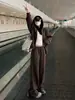 Conjunto de Sudadera Deportiva Casual con Chaqueta y Pantalones para Mujer Otoño Súper Bonito Conjunto Completo Atuendo Estilo Coreano Cardigan Mujer