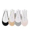 Meias Finas Invisíveis Preto e Branco de Seda de Gelo para Tornozelo Feminino, Meias Cinzas de Meia-Calça para o Antepé de Primavera e Verão