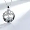 Conjunto de Joias Colar com Pingente Versátil e Brincos - Design Vintage Transfronteiriço, Árvore da Vida Gótica, Formato de Olho