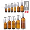 Botella pulverizadora marrón transfronteriza de 10 ml para dispensar aceite esencial, botella de perfume de vidrio, botella de aceite de esencia, botella vacía, botella de loción