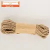 Corda de algodão de cânhamo feita à mão 5 m/10 m/20 m nova etiqueta decorativa para pendurar corda acessórios têxteis roupas