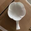 Venta Directa de Fábrica Plato Cerámico Multifuncional Flor de Ciruelo Glaseado de Grietas de Hielo con Asa, Platillo para Salsa, Palillero de Doble Propósito