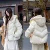 Chaqueta de Algodón con Plumas para Mujer Bailing'Er, Nuevo Estilo Corto de Invierno para Figuras Pequeñas, Abrigo de Algodón Popular Engrosado