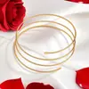 Pulseira Aberta de Aço Inoxidável Banhada a Ouro 18K de Alto Padrão Transfronteiriça Flor Tamanho Ajustável Pulseira Aberta para Mulheres