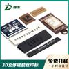 Personalizado de Gama Alta Marca Gruesa Placa de Silicona Impresión de Ropa Microfibra Transferencia de Calor Estéreo 3D Logo de Transferencia de Calor Marca Transparente