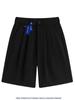 Pantalones Cortos de Verano para Hombre Estilo Hong Kong Nuevos de Moda Botón Casuales Juveniles Sueltos Resistentes a las Arrugas Pantalones de Cinco Puntos
