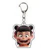 Nezha 2 Niño Demonio Naohai Alrededor de Nezha Ao Bing Lindo Divertido Decorativo Mochila Escolar Colgante Pequeño Llavero de Acrílico
