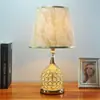 Lámpara de Mesita de Noche para Dormitorio Lámpara Estilo Europeo Lámpara Estilo Americano Lujo Cálido Simple Moderno de Moda Luz de Cristal Lujo Lámpara de Escritorio de Lujo