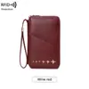 Bolsa de Passaporte Antifurto RFID Nova Transfronteiriça Porta-Passaporte Criativo de Avião Moda de Viagem Bolsa para Documentos com Zíper Longo