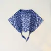 Bufanda Triángulo Trenzada de Nuevo Estilo Primavera y Otoño con Textura de Satín, Bufanda de Seda Estilo Pintura al Óleo con Estampado de Cachemira para Mujer, Bufanda de Cuello de Seda Imitación