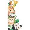 Nuevo LD94012 Dibujo Animado Panda Mono Jirafa Pila de Animales Habitación Infantil Entrada Hogar Adhesivo de Pared Decorativo