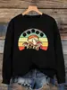 Sudadera con Estampado de Hada de Champiñones para Mujer, Sudadera Básica de Cuello Redondo, Suéter Holgado y Cálido, Ropa Casual de Otoño