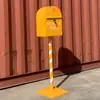 Buzón de Hierro Forjado Estilo Británico Montado en Pared con Cerradura, Caja de Amor