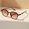 Gafas de Sol Redondas de Marco Nuevo Transfronterizo 2025 Retro Versátiles para Hombres y Mujeres Gafas de Sol para Viajes Anti-UV
