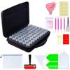 Caja de herramientas de taladro de punto para productos nuevos, juego completo para pintura de diamantes, bolsa de almacenamiento para taladros secundarios, 60 tanques de almacenamiento, caja portátil