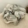 Goma para el pelo scrunchie degradada tie-dye de alta gama estilo coreano, nueva y elegante goma para coleta, accesorio para el pelo para mujer
