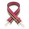 Nueva Correa Ancha de Hombro con Rayas de Color en Contraste para Accesorios de Bolso de Mujer, Correa Ajustable para Hombro o Cruzado, Gruesa y Larga