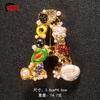 Broche Estilo Japonés para Mujer, Único y Lujoso, Pin de Alta Gama, Elegante Broche para Cuello de Traje de Suéter, Pin Fijador para Cuello en V
