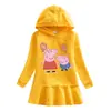 Nuevo Vestido Sudadera con Capucha para Niños Otoño e Invierno 2023 Dibujos Animados Niña Bebé Transfronterizo Casual Estilo Occidental