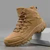 Botas de Combate de Tamanho Grande Transfronteiriças para Homens, Botas de Deserto Antiderrapantes de Cano Alto, Botas de Campo Outdoor da Amazon, Botas de Caminhada e Montanhismo para Homens