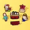 Insignia Metálica de Dibujos Animados Anime Stranger Things Broche Creativo Lindo de Stranger Things Accesorios de Joyería