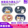 Tapete de Chão de Lama Diatomácea Série de Animais de Desenho Animado Tapete de Porta para Banheiro Quarto Absorvente de Água Secagem Rápida Tapete Antiderrapante para Porta de Banheiro