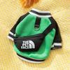 Roupas de Outono e Inverno para Pets Cachorros Bichon Frisé Tamanho Pequeno Quente Cor Contrastante Ombro Raglã Moletom de Veludo Fino Roupas para Cachorros