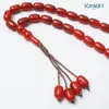 Pulsera Árabe con 33 Cuentas, 10*15 mm, Cuentas Ensartadas a Mano del Medio Oriente, Arabia Saudita, Cuentas para Oración Diaria, Venta al por Mayor de Fábrica