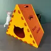 Nido de Gato Nuevo Modelo Transfronterizo, Nido Triangular de Tela de Fieltro, Semicerrado, Adecuado para Todas las Estaciones, Tienda para Mascotas, Nido de Gato Desmontable