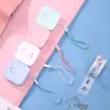 Deli 79650 Mini Cinta Pequeña Portátil 1.5m Medidor Regla Suave Regla Telescópica Cinta de Llavero