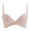 Peça única peito pequeno engrossado push-up peito roupa íntima de menina sexy sem fio coleta de seios confortável respirável sutiã cobertura