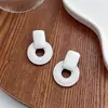 Pendientes Geométricos Huecos de Madera Estilo Retro Europeo y Americano, Nuevos Pendientes Largos Exagerados de Rafia Estilo Festivo Personalizados para Mujer
