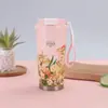 Serie de Tazas Térmicas de Lirio del Valle para Estudiantes Mujeres, Vasos Dobles de Aspecto Elegante para Beber, Tazas de Café, Vasos de Agua con Popote de Acero Inoxidable 316, Regalos