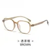 Populares Armazones de Gafas Ultraligeros Tr90 para Mujer, Gafas Retro Casual Diarias con Bloqueo de Luz Azul, Al por Mayor Armazón Grande Estilo Moda Coreana para Hombre