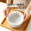 Papel manteiga basco, formas de papel manteiga sem dobras, embalagens de silicone para assar sobremesas, formas de papel para bolos, venda direta do fabricante