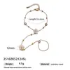 Pulsera de Acero Inoxidable Europea y Americana Taina Lujo Ligero Nicho Versátil Diseño de Lujo Ligero Joyería Venta Caliente Transfronteriza Acero de Titanio Mujer