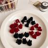 Amor de Terciopelo Pequeño Agarre Accesorios para el Cabello Pequeño Flequillo Horquilla Lateral Mini Pinza Pequeña Tocado para Mujer Horquilla Agarre para el Cabello