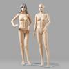 Manequim de Loja de Roupas Adereços Manequins Masculinos e Femininos Estilo Tom de Pele com Base Corpo Inteiro Manequim Humano Suporte Adereços de Exibição