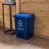 Bote de Basura Extra Grande de 60L con Tapa y Pedal de Pie para Centros Comerciales, Venta al Por Mayor desde el Fabricante, Cubo de Basura para Exteriores de Gran Capacidad