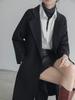 Abrigo de Cachemira Doble Cara para Mujer, Estilo Largo, Nuevo Modelo Otoño e Invierno 2026, Gama Alta, Corte Holgado, Elegante, Estilo Juvenil Abrigo de Lana