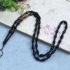 Venta al por mayor de fábrica cordón tejido grueso imitación piedra de jade negro joyería dorada jade Wen juega colgante de jade cordón cordón para el cuello