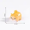 Miniaturas criativas de filhotes com tema de paisagem, acessórios de decoração DIY para casa de bonecas, pequenos enfeites de mesa, animais em miniatura