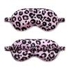 Nueva Máscara de Ojos de Seda de Doble Cara con Estampado de Leopardo Popular en Internet Impresión para Dormir Bloqueo de Luz Transpirable en stock Venta al por Mayor Transfronteriza Amazon