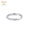Anel de Prata Esterlina 925 Feminino Design de Nicho ins Polígono Diamante Anel de Cauda Fechada Dedo Indicador Anel de Vento Frio
