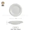 Plato creativo chino de melamina blanca vajilla de banquete de cocina privada plato de hotel restaurante plato de sopa plato de aperitivo plato personalizado